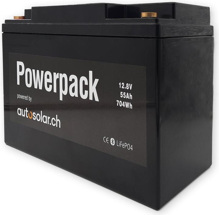 Produktbild Autosolar Lithiumbatterie 55 Ah mit App (entspricht 110Ah einer AGM Batterie) (12.80 V, 55 Ah)