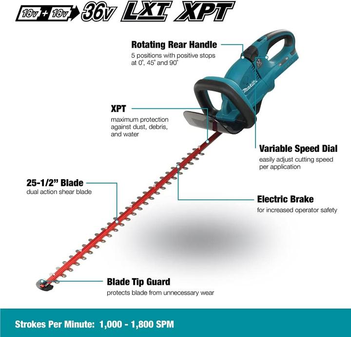 Actual product image Makita DUH651Z (Cordless hedgecutters)