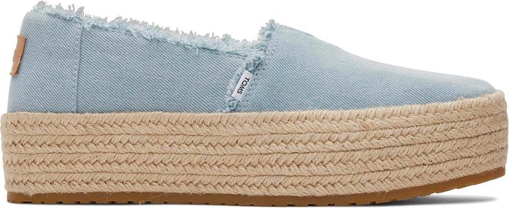 Toms damen-plattform-espadrilles aus jeans valencia (36)