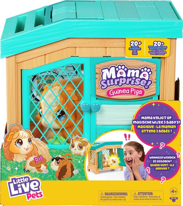 Produktbild Little Mama Surprise mit Stall und 3 Überraschungsbabys (22.30 cm)