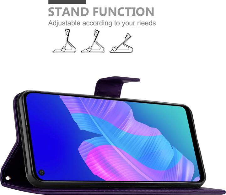 Produktbild Cadorabo Flower Book Cover (Huawei P40 Lite E)
