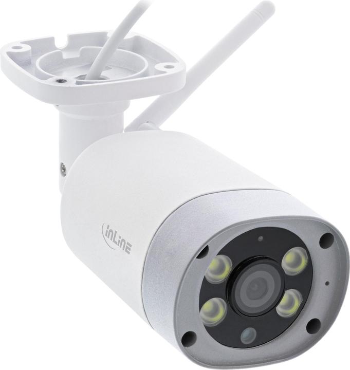Actual product image InLine SmartHome HD camera outdoor with LED (1920 x 1080 Pixels)