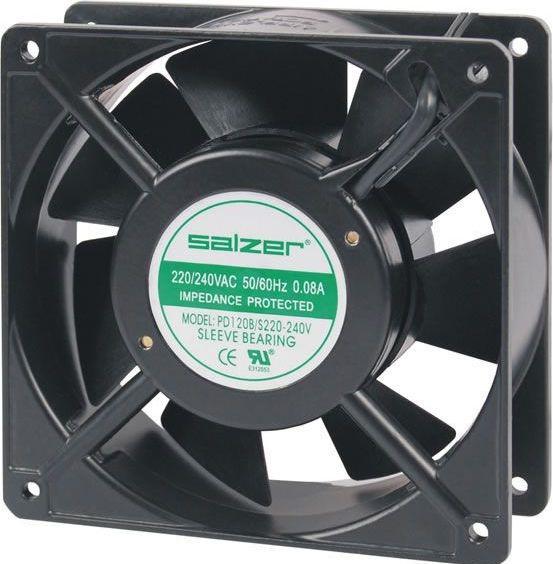 Salzer Salieras rutulinis guolis 230V 0,12A 20W 120 x 120 x 38 mm (PD12038B-AC230C) (120 mm, 1 x)