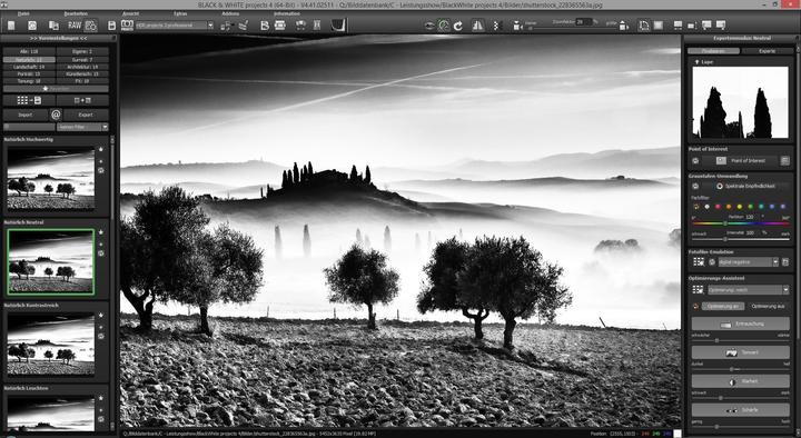 Produktbild Franzis BLACK & WHITE projects 4 (1 User, unbegrenzt)