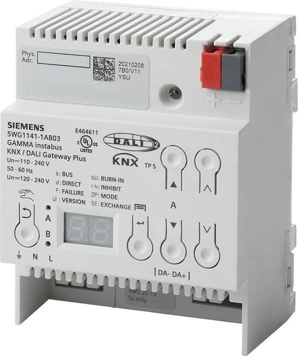 Productafbeelding Siemens Interface DALI KNX REG 230V LED 4TE 5WG1141-1AB03
