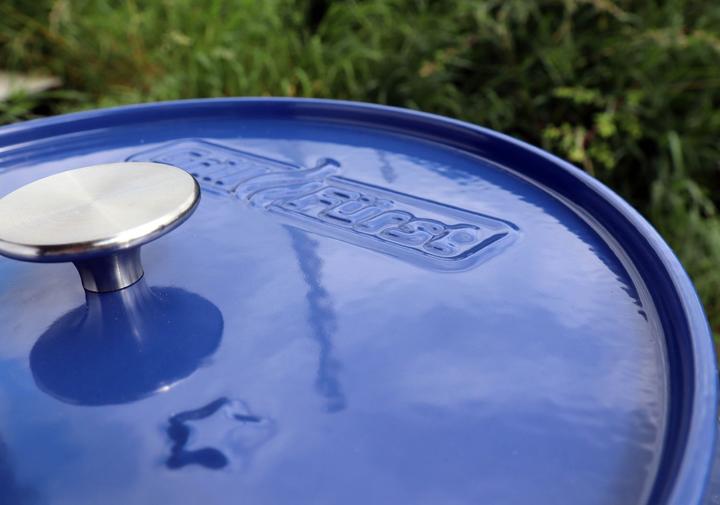 Actual product image Grillfürst Dutch Oven without feet - enamelled - DO12 - blue