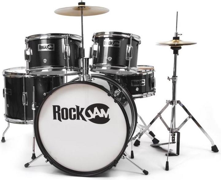 Actual product image PDT RockJam 5-Piece Junior Drum Set Blk