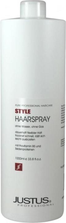 Actual product image Justus Hairspray without water, without propellant gas - refill bottle (1000 ml)