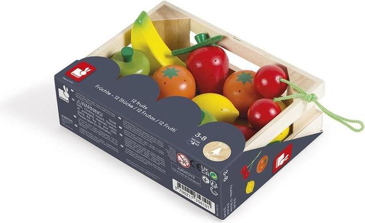 Actual product image Janod Wooden box with fruits