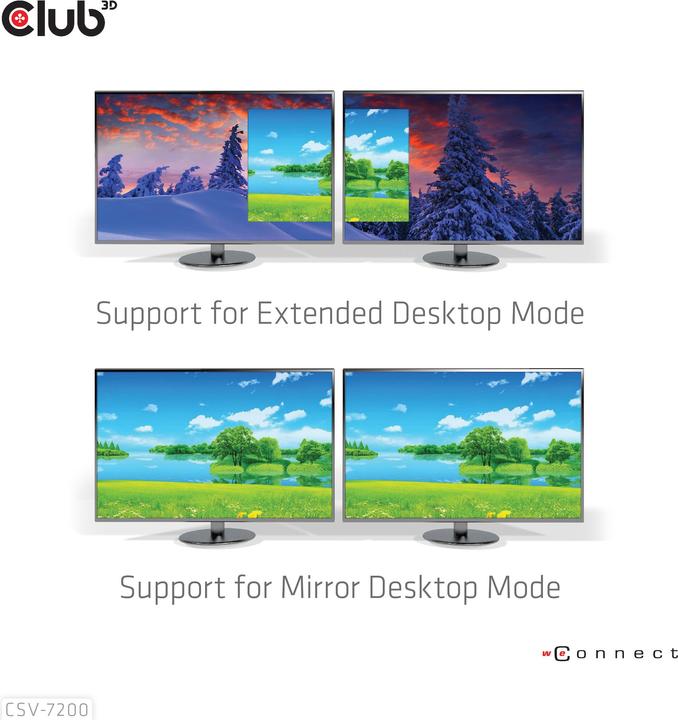 Actual product image Club 3D Club3D Multi Streaming Transport Hub 1xDP -> DP/HDMI (HDMI, 2 cm)