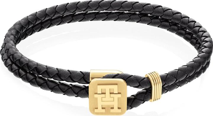 Produktbild Tommy Hilfiger Monogram Armband (19 cm, Leder, Edelstahl)