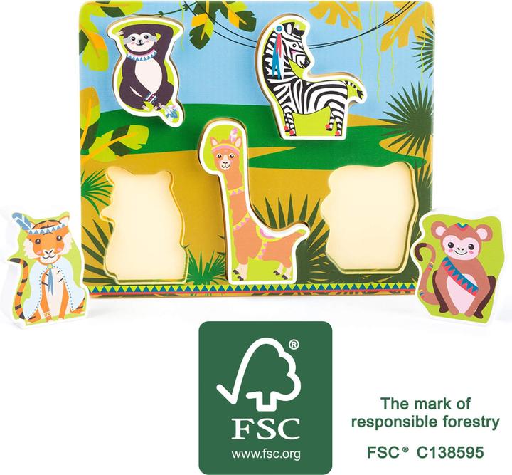 Produktbild small foot Setzpuzzle Jungle