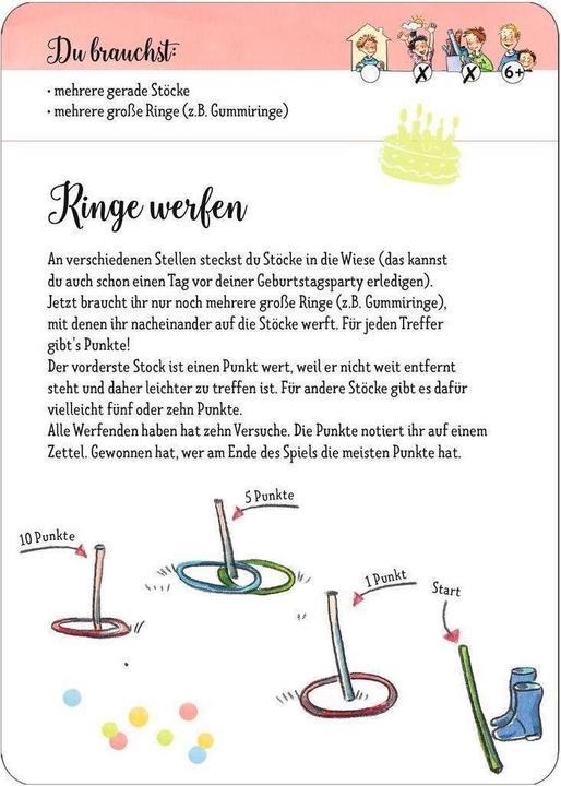 Actual product image 50 games for children's birthday parties for primary school children (German)