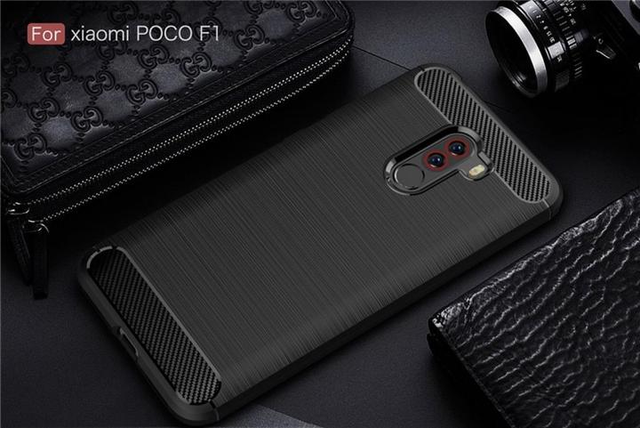 Image du produit Screenguard Xiaomi POCOPHONE F1 Housse Carbon Brushed Soft TPU (Xiaomi Pocophone F1)