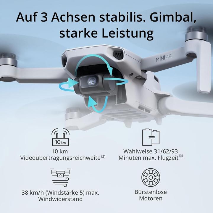 Image du produit DJI Mini 4K (31 min, 249 g, 12 Mpx)
