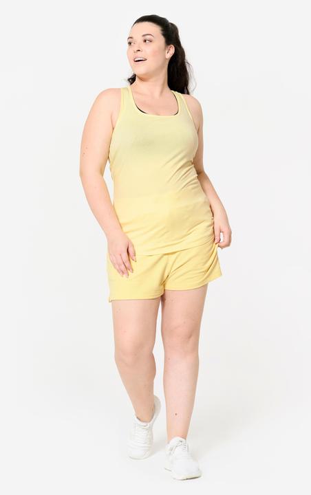 Produktbild Domyos Top Damen Slim Rundhals - hellgelb (XS)