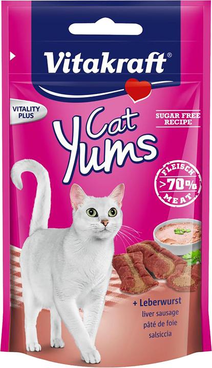 Actual product image Vitakraft Cat Yums Liver Sausage (Adult, 1 pcs., 40 g)