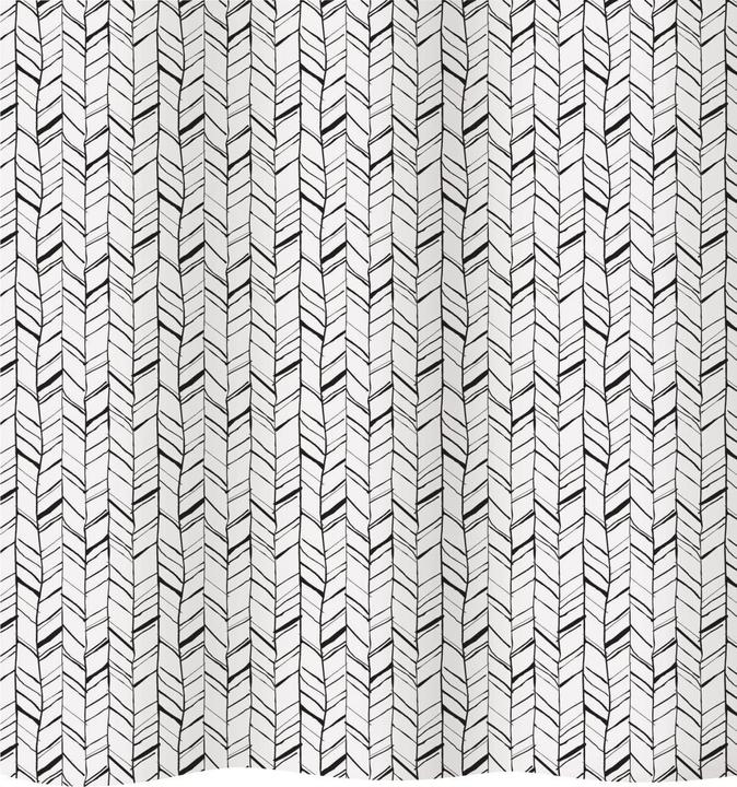 Diaqua Rideau de douche textile Chevron