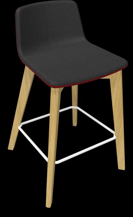 Black, White, red melange, Ash natural light grey stained
