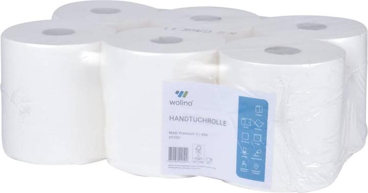 Immagine prodotto Wolino Handtuchrolle Midi Premium 2-lagig 450 Blatt à 22x19 cm
