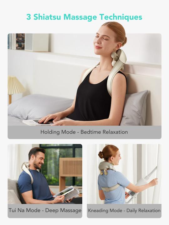 Image du produit SKG Neck Massager H7 ultra-E - Golden (golden massage heads)