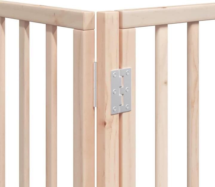 Produktbild VidaXL Hundetor mit Tür Absperrgitter Hunde Schutzgitter Faltbar 9-tlg. Holz