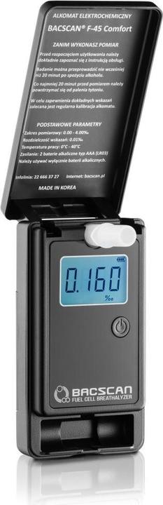 Image du produit Bacscan F-45 COMFORT breathalyzer électrochimique