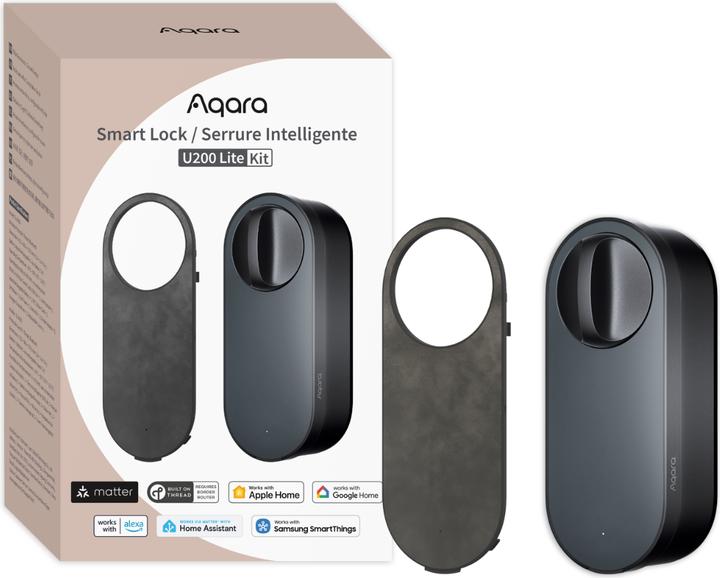 Actual product image Aqara Smart Lock U200 Lite Kit - Black