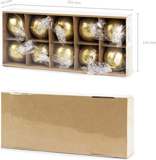 Produktbild Partydeco Bougie Sphère Doré - 6cm (10pcs) (10 Stk.)
