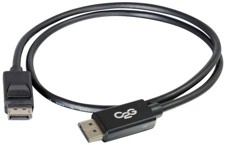 Immagine prodotto C2G 54400 Cavo DisplayPort con chiusure M/M, compatibile con 8K UHD - Audio Video Digitale, Nero (3 (0.91 m, DisplayPort)