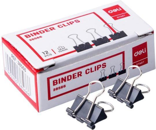 Actual product image Deli Aktenklammer Foldback (12 x)