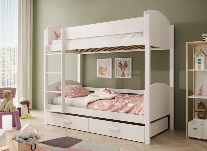 Produktbild ADRK Furniture Kinder-Etagenbett Jori 200x90 mit Matratze (200 x 90 cm)