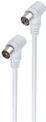 Actual product image Shiverpeaks ®-BASIC-S- antenna cable, 100% shielded, coaxial plug angle to coaxial coupling angle, BK-suitable (Antenna cable)