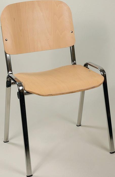 Produktbild BMV Stapelstuhl Buchenschichtholz Stahlrohr