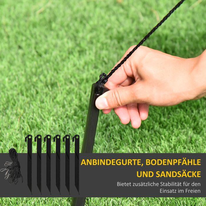 Actual product image Swisshandel24 Aufblasbar Weihnachtsdeko 1,22 m Weihnachtsmann mit LED-Beleuchtung Gartendeko