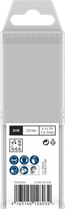 Produktbild Bosch Professional Zubehör PRO Multi Material thick and thin T345XF Stichsägeblatt, 132 mm, 25-tlg.