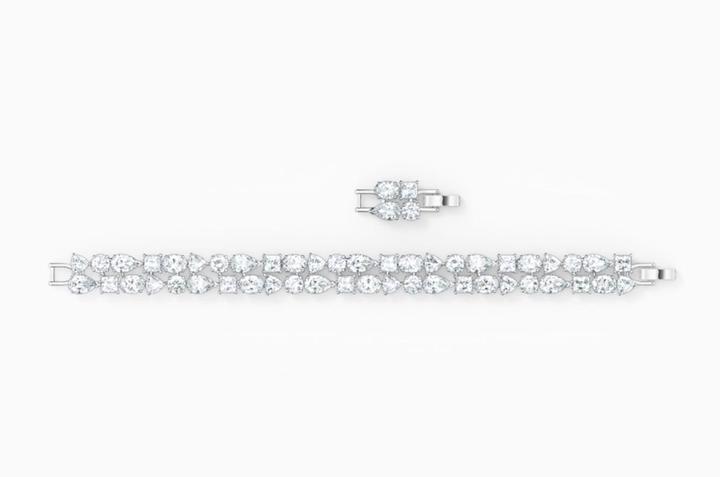 Immagine prodotto Swarovski Bracciale misto Tennis Deluxe (17 cm, Acciaio inossidabile)