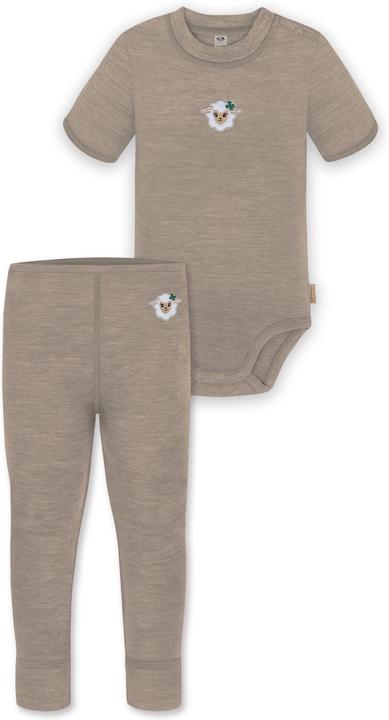 Actual product image Normani Baby merino short-sleeved body "Tihoi" and trousers "Tutira" - 9613 (56)