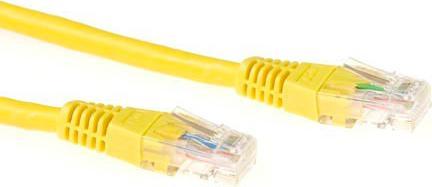 Actual product image Yellow 7 meter LSZH U/UTP CAT6 patch cable with RJ45 connectors. Cat6 u/utp lszh yellow 7.00m (U/UTP, CAT6, 7 m)