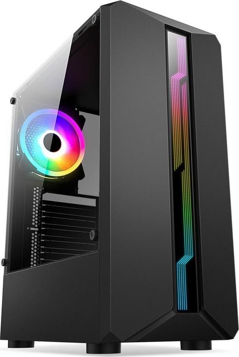 Image du produit 1st Cool Boîtier SHARK 1, tour moyenne, AU, USB 3.0, sans source d'alimentation, ventilateur RGB, panneau
