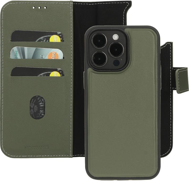 Produktbild Mobiparts Leather 2 in 1 Wallet Case Apple iPhone 15 Pro Max Green (Apple iPhone 15 Pro Max)