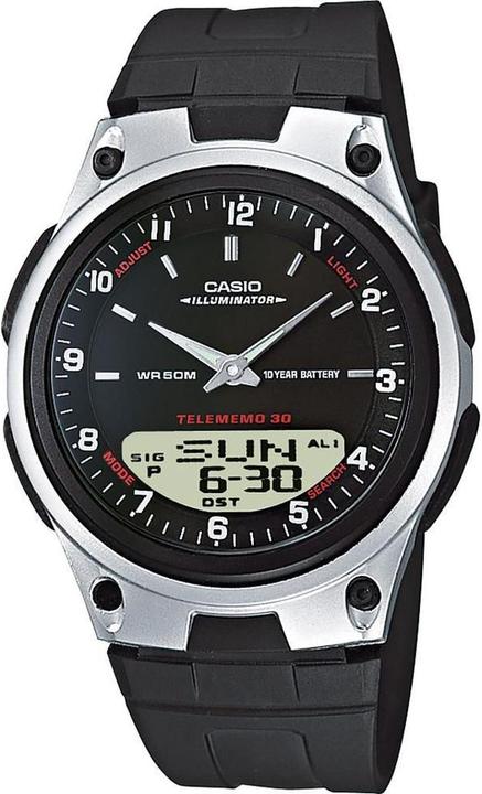 Actual product image Casio Aw-80-1aves (Analogue wristwatch, Digital watch, 40 mm)
