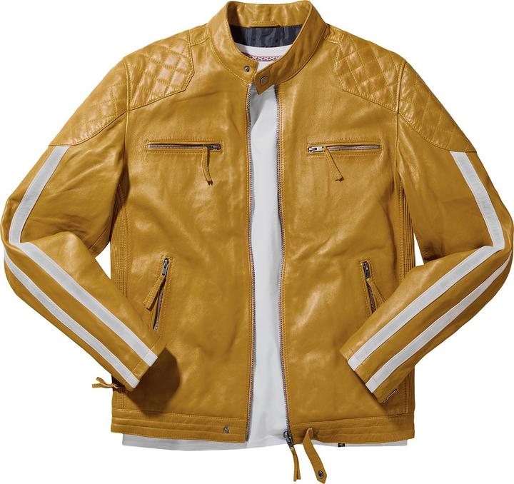Joe Browns Quilted Premium Leather Racer Jacket