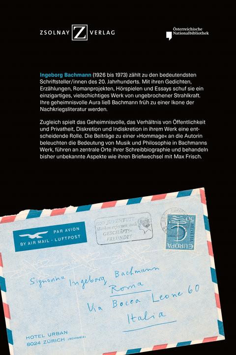 Produktbild Ingeborg Bachmann (Deutsch, Kerstin Putz, Michael Hansel, 2022)