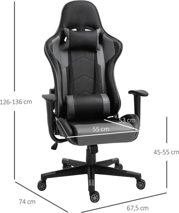 Immagine prodotto Vinsetto Sedia da gioco ergonomica