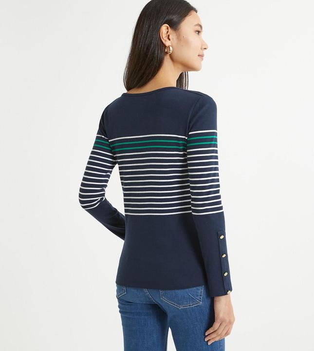 Produktbild Anne Weyburn Gestreiftes Rundhals-Shirt mit langen Ärmeln (40)
