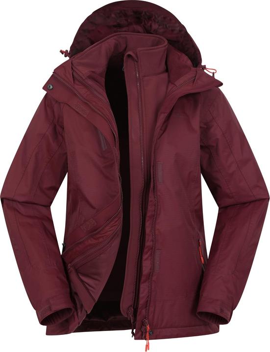 Actual product image Mountain Warehouse Womens/Ladies Bracken Extreme 3 in 1 Waterproof Jacket (34 D)