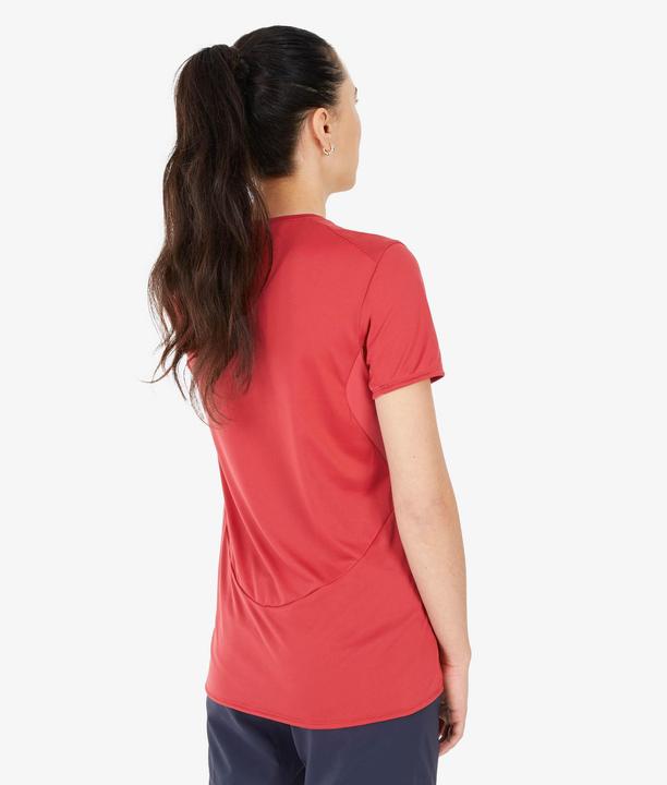 Image du produit Quechua T-shirt de randonnée femme manches courtes randonnée en montagne - MH100 rouge (M)