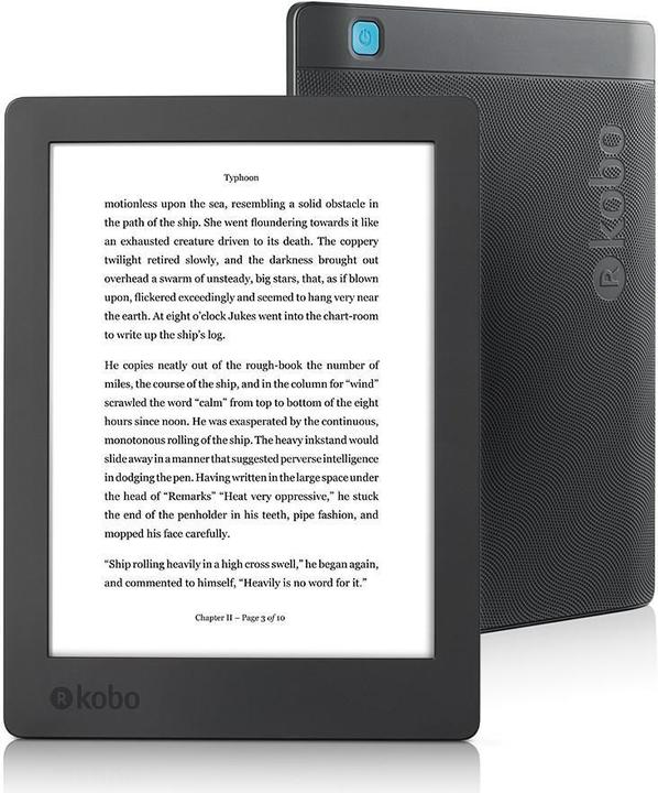 Kobo Aura H2O 2nd Edition (6.80", 8 GB, Schwarz)