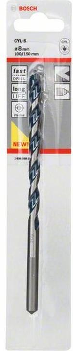 Image du produit Bosch Professional Zubehör Forets torsadés en béton au carbure de tungstène (8 mm)